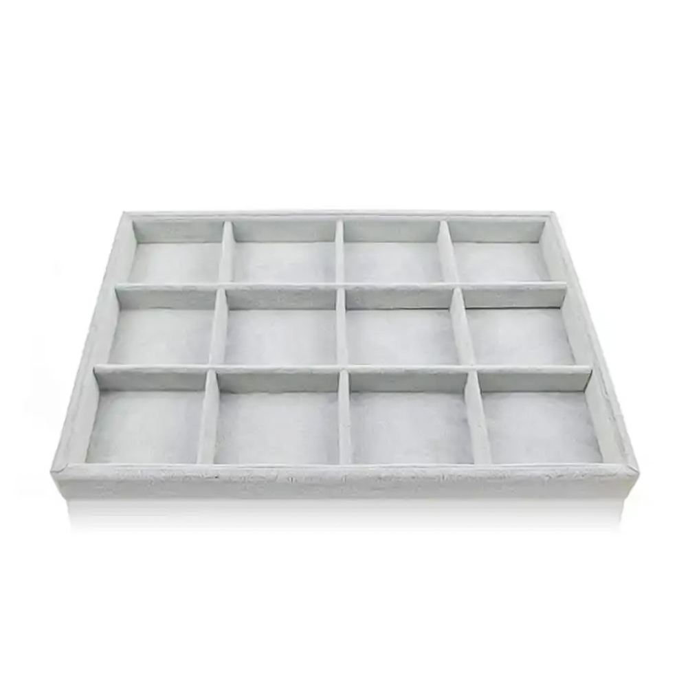 Velvet Removable Customized Logo Jewelry Organizer Tray